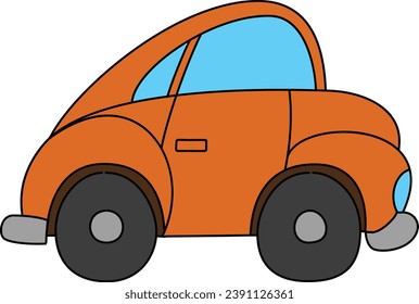 Simple cartoon car side view.