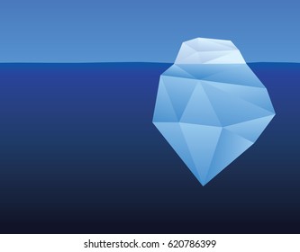 Simple cartoon iceberg