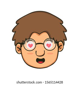 simple cartoon icon design expression like 