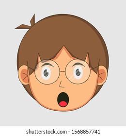 simple cartoon icon design with shock illustration