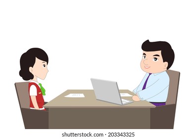 Job Interview Cartoons Images, Stock Photos & Vectors | Shutterstock