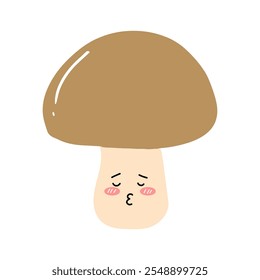 simple cartoon mushroom design charater