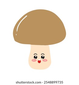 simple cartoon mushroom design charater