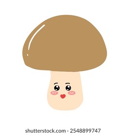 simple cartoon mushroom design charater