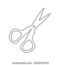 Simple cartoon outline of scissors for children’s projects.
Great for digital crafts, sticker designs, and learning materials.