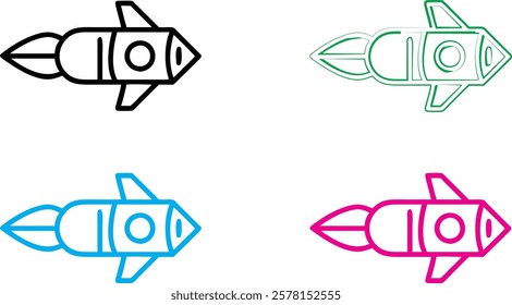 Simple cartoon rockets, colorful spacecraft designs, minimalist space shuttles, geometric rocket outlines, playful spaceship illustrations, retro-futuristic vehicle sketches, vibrant doodle-style spac