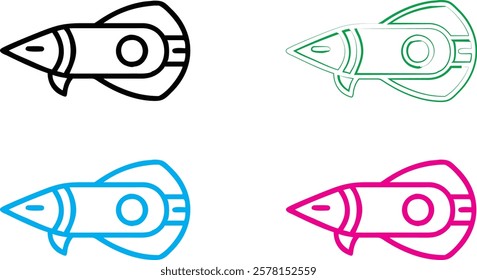 Simple cartoon rockets, colorful spacecraft designs, minimalist space shuttles, geometric rocket outlines, playful spaceship illustrations, retro-futuristic vehicle sketches, vibrant doodle-style spac