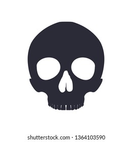 Simple cartoon skull icon.