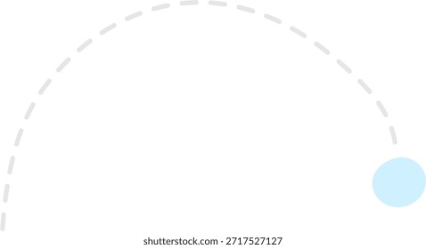 Einfache Cartoon Schneeball mit Spur