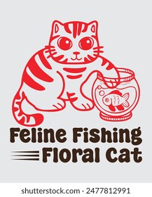 simple cat design this vector for t shirt and other uses
