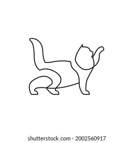 Einfaches Katzen-Symbol für Ihr Logo