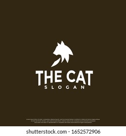 simple cat logo. modern icon, template design