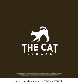 logo simple de un gato. icono moderno, diseño de plantilla
