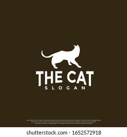 simple cat logo. modern icon, template design