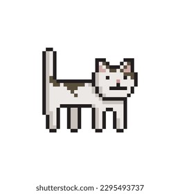 Simple cat, pixel art meme