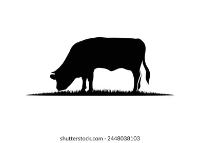 Simple Cattle icon Vector. cow vector. 