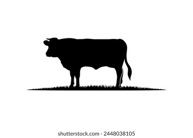 Simple Cattle icon Vector. cow vector. 