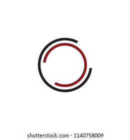 simple CC, CCO initials line art company logo 