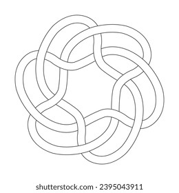 Simple Celtic mandala colouring book page for KDP book interior. Peaceful Petals, Ability to Relax, Brain Experiences, Harmonious Haven, Peaceful Portraits, Blossoming Beauty mandala design.