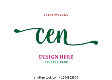 simple CEN lettering logo is easy to understand, simple and authoritative