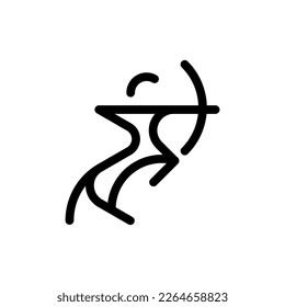 Simple Centaur Outline Style Logo