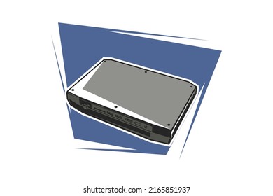 simple Central Processing Unit (cpu) icon vector illustration. Vector PC CPU cabinet Illustration.