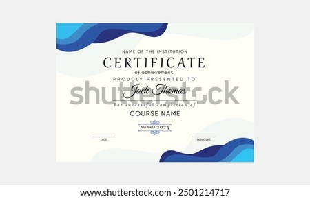 simple certificate design. simple certificates. professional. training certificate