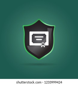 simple certificate icon