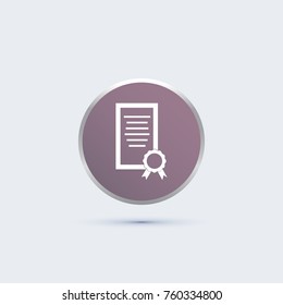 simple certificate icon
