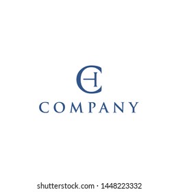 Simple CH Letter Logo Vector
