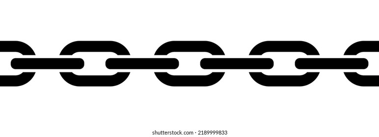 Simple Chain Icon. Vector Image.