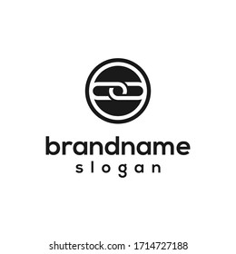 simple chain logo design template