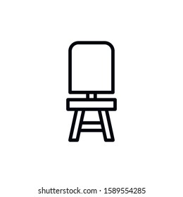 Simple chair line icon. Stroke pictogram. Vector illustration isolated on a white background. Premium quality symbol. Vector sign for mobile app and web sites.
