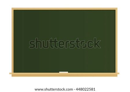 Simple chalkboard on white