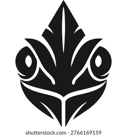 simple chameleon head vector logo icon simple chameleon head vector logo icon