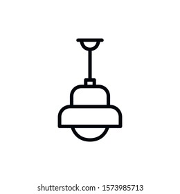 Simple chandelier line icon. Stroke pictogram. Vector illustration isolated on a white background. Premium quality symbol. Vector sign for mobile app and web sites.