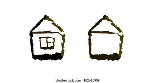simple character house. Vector