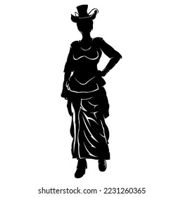 A simple character silhouette design that will come in handy for your design project needs