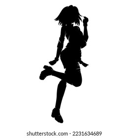 Simple character silhouette design for your projects need