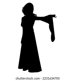 Simple character silhouette design for your projects need