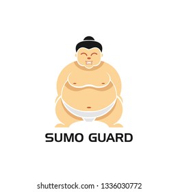 Simple Character Sumo Flat Design