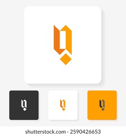 simple character symbol logo design