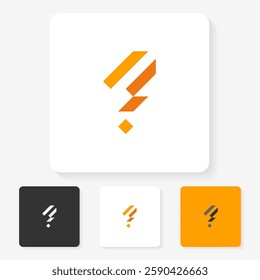 simple character symbol logo design