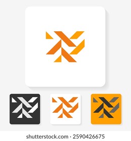 simple character symbol logo design