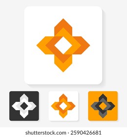 simple character symbol logo design