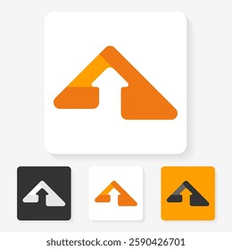 simple character symbol logo design