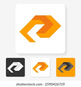 simple character symbol logo design