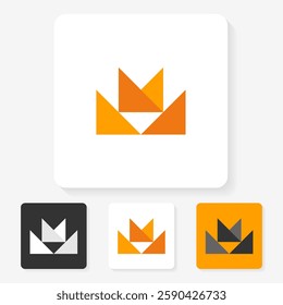 simple character symbol logo design