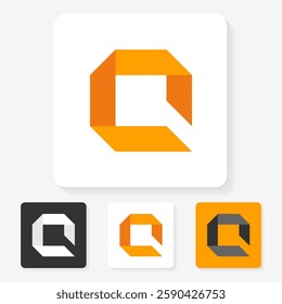 simple character symbol logo design