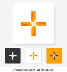 simple character symbol logo design
